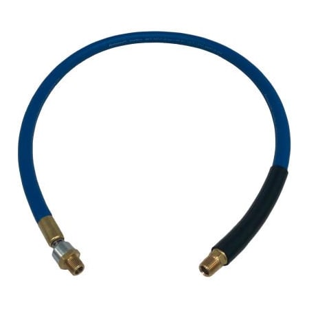 Alliance Rubber Alliance Hose Thermoplastic Snubber Hose 3/8" x 24" With 1/4" Male & Male Swivel F503830-02-MMS